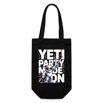 Mode Yeti Party – Monstre de fête drôle - Sac à bouteille - noir - Devant