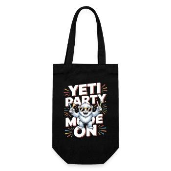 Mode Yeti Party – Monstre de fête drôle - Sac à bouteille - noir - Devant