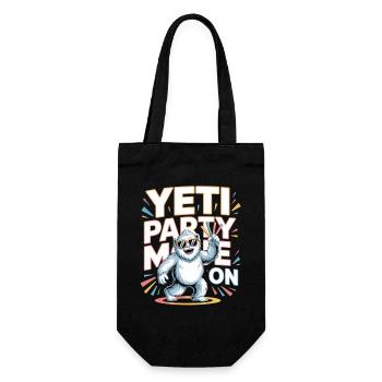 Mode Yeti Party – Monstre de fête drôle - Sac à bouteille - noir - Devant