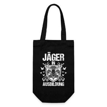 Jagd Ausbildung Jagen Waidmann Jäger - Geschenkbeutel für Flaschen - Schwarz - Vorne