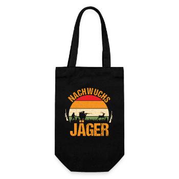 Jagd Ausbildung Jagen Waidmann Jäger - Geschenkbeutel für Flaschen - Schwarz - Vorne