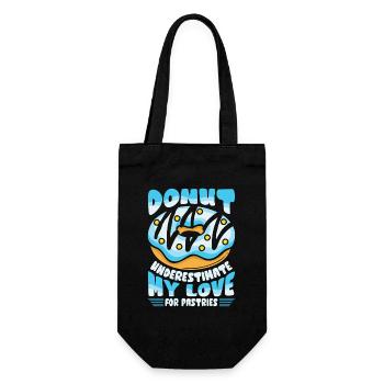 Restauration rapide en donuts - Sac à bouteille - noir - Devant