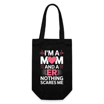 Emergency Room Sayings Gift for Caregivers - Gift Bag for Bottles - black - Front