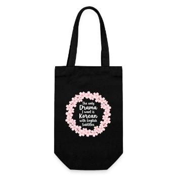 Korean Drama K-Drama Lover Kdrama - Gift Bag for Bottles - black - Front