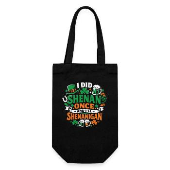 Ready vor Shenanigans | St. Patrick's Day - Geschenkbeutel für Flaschen - Schwarz - Vorne