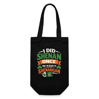 Ready vor Shenanigans | St. Patrick's Day - Geschenkbeutel für Flaschen - Schwarz - Vorne