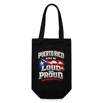 Puerto Rico Boricua - Geschenkbeutel für Flaschen - Schwarz - Vorne