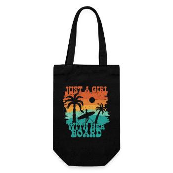 Stand up Paddle - Gift Bag for Bottles - black - Front
