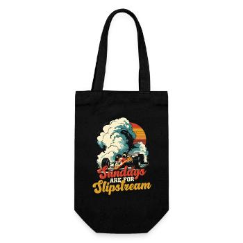 Autorennen Motorsport Sundays Are For Slipstream - Geschenkbeutel für Flaschen - Schwarz - Vorne