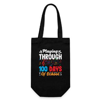 Conception de partitions musicales à l’école 100 Days - Sac à bouteille - noir - Devant