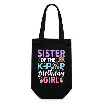 Sœur de la fille d’anniversaire de la K-Pop - Sac à bouteille - noir - Devant