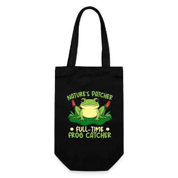 Frog Catcher Nature´s Patcher Full-Time Catcher - Geschenkbeutel für Flaschen - Schwarz - Vorne