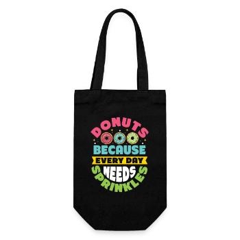 Restauration rapide en donuts - Sac à bouteille - noir - Devant