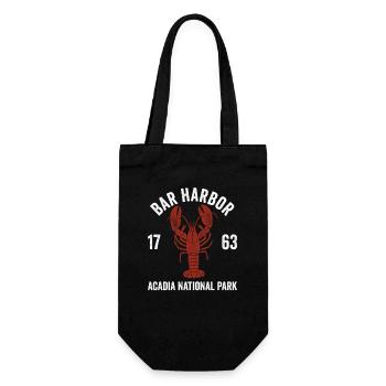 Bar Harbor, Acadia-Nationalpark – Besuchen Sie Aca - Geschenkbeutel für Flaschen - Schwarz - Vorne