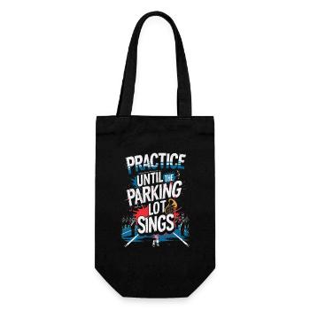 Spielmannszug Blaskapelle The Parking Lot Sings - Geschenkbeutel für Flaschen - Schwarz - Vorne