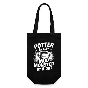Poterie des artistes de la poterie monstre de nuit - Sac à bouteille - noir - Devant
