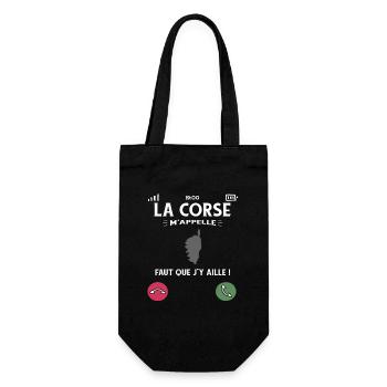 La Corse M’Appelle Faut Que J’Y Aille Humour - Sac à bouteille - noir - Devant