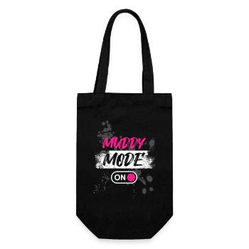 Muddy Mode on Schlammlauf Mud Run Muddy Race - Gift Bag for Bottles - black - Front