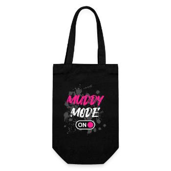Muddy Mode on Schlammlauf Mud Run Muddy Race - Gift Bag for Bottles - black - Front