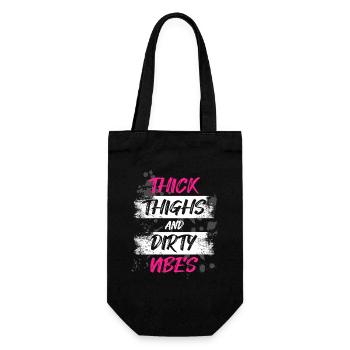 Dirty vibes Schlammlauf Mud Run Muddy Race - Gift Bag for Bottles - black - Front