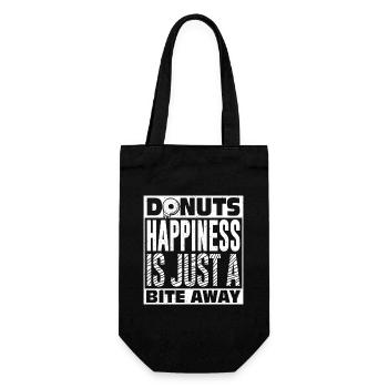 Restauration rapide en donuts - Sac à bouteille - noir - Devant