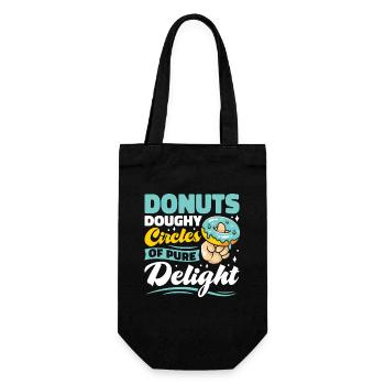 Restauration rapide en donuts - Sac à bouteille - noir - Devant