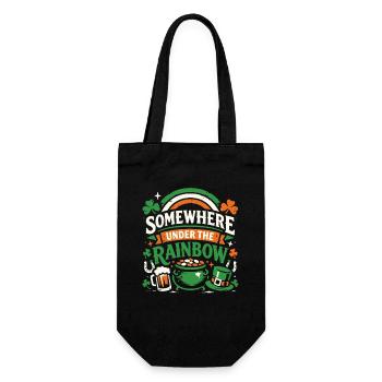 Under The Rainbow | St. Patrick's Day - Geschenkbeutel für Flaschen - Schwarz - Vorne