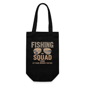 Fishing Squad 2026 - Gift Bag for Bottles - black - Front