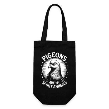 Dove Sayings Doves Funny Dove Gift - Gift Bag for Bottles - black - Front