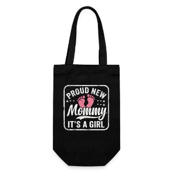 Future maman et mère enceinte, fille biologique - Sac à bouteille - noir - Devant