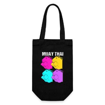 Thai boxing Kickboxer Kickboxing Muay thai - Geschenkbeutel für Flaschen - Schwarz - Vorne