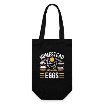 Homestead Eggs Chicken Holder Chicken - Gift Bag for Bottles - black - Front