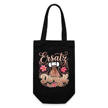 Dirndl Outfit Tracht T-Shirt Damen Trachtenshirt - Geschenkbeutel für Flaschen - Schwarz - Vorne