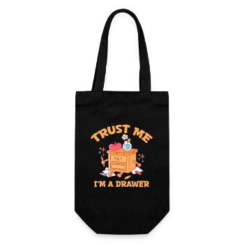Lustiger Künstler Design Schöpfer Kunstlehrer Ich bin ein Draw - Geschenkbeutel für Flaschen - Schwarz - Vorne