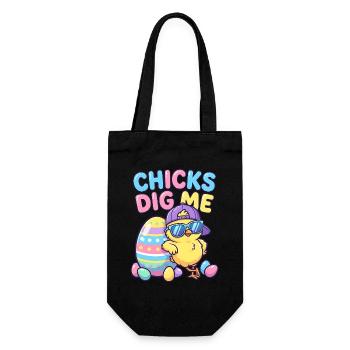 Chicks Dig Me - Gift Bag for Bottles - black - Front