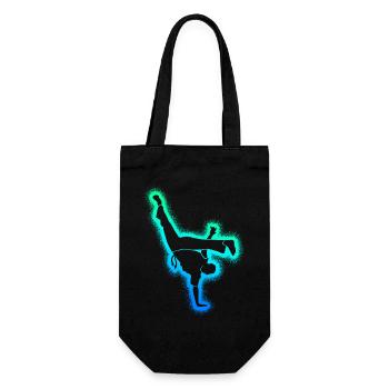 Capoeira Martial Arts Jungen Herren Capoerista - Geschenkbeutel für Flaschen - Schwarz - Vorne