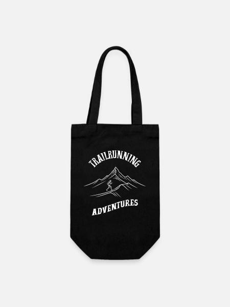 Trailrunning Adventures - Geschenkbeutel für Flaschen - Schwarz