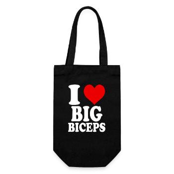 J’adore les gros biceps drôle GYM Fitness Gym - Sac à bouteille - noir - Devant