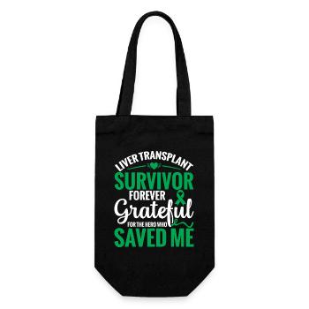  Liver Transplantation Organ Donation Liver - Gift Bag for Bottles - black - Front