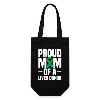 Greffe de foie Don d’organes Maman d’un foie - Sac à bouteille - noir - Devant