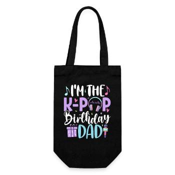 Je suis le papa d’anniversaire de K Pop - Sac à bouteille - noir - Devant