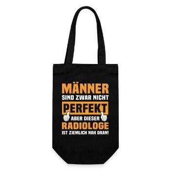 Lustige Radiologe Sprüche - Geschenkbeutel für Flaschen - Schwarz - Vorne