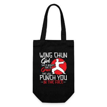  Wing Chun Sifu Kung Fu Instructor Wing Chun - Gift Bag for Bottles - black - Front