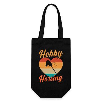 Steckenpferd Hobbyhorse Hobby Horsing - Gift Bag for Bottles - black - Front