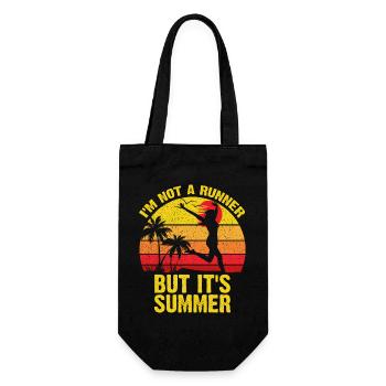 Sunset Sprint Kein Läufer - Geschenkbeutel für Flaschen - Schwarz - Vorne
