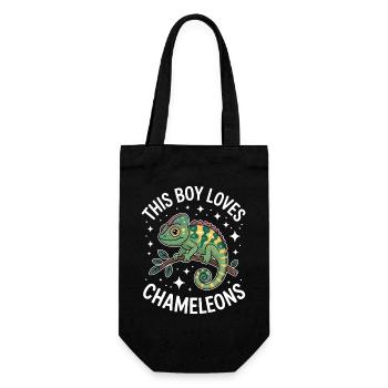 Don des Drôles Caméléons Drôles de Expressions Caméléon - Sac à bouteille - noir - Devant
