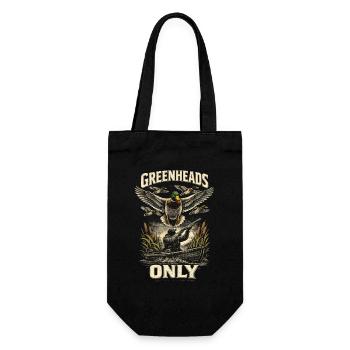 Duck Hunting Greenheads Only - Gift Bag for Bottles - black - Front