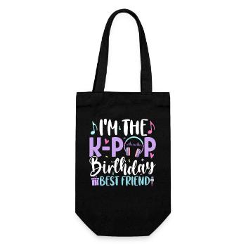 I'm The K Pop Birthday Best Friend - Gift Bag for Bottles - black - Front