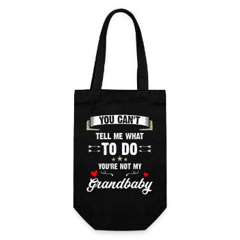 Grandbaby Sass Slogan Tee - Gift Bag for Bottles - black - Front