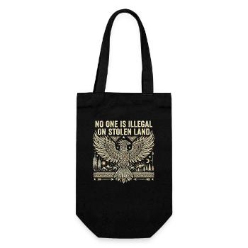 Personne n’est illégal sur des terres volées - Sac à bouteille - noir - Devant